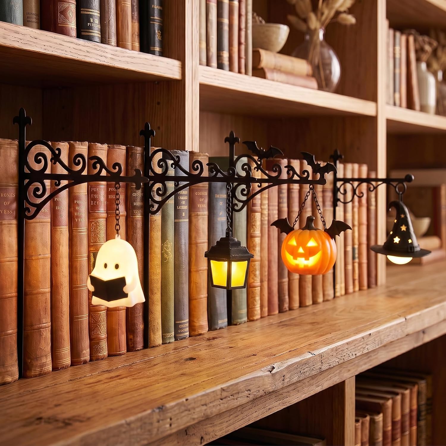 Lighting Decoration For Home - โคมไฟตกแต่งห้องสมุด-โคมไฟชั้นวางหนังสือ-มุมอ่านหนังสือ-ไฟกลางคืน LED-โคมไฟตู้หนังสือไม้-ของตกแต่งห้อง