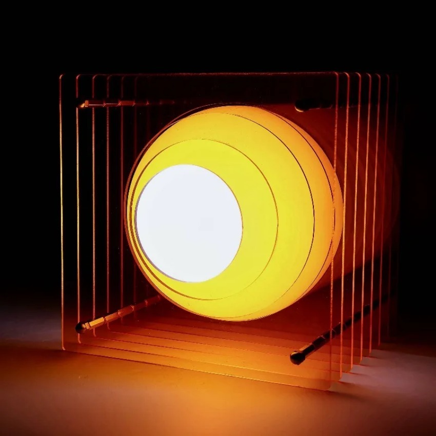 Lighting Decoration For Home - DIY อะคริลิคพันชั้นโคมไฟโคมไฟดวงจันทร์เดสก์ท็อปตกแต่งระงับบรรยากาศ Light Room Props Home