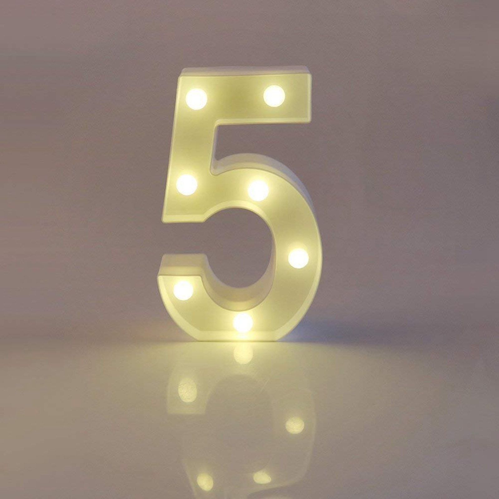 Lighting Decoration Stand - Light Up Letter Led ตัวอักษรจํานวนพลาสติกแบตเตอรี่ดําเนินการป้ายงานแต่งงานเทศกาลตกแต่งไม่มีแบตเตอรี่รวม