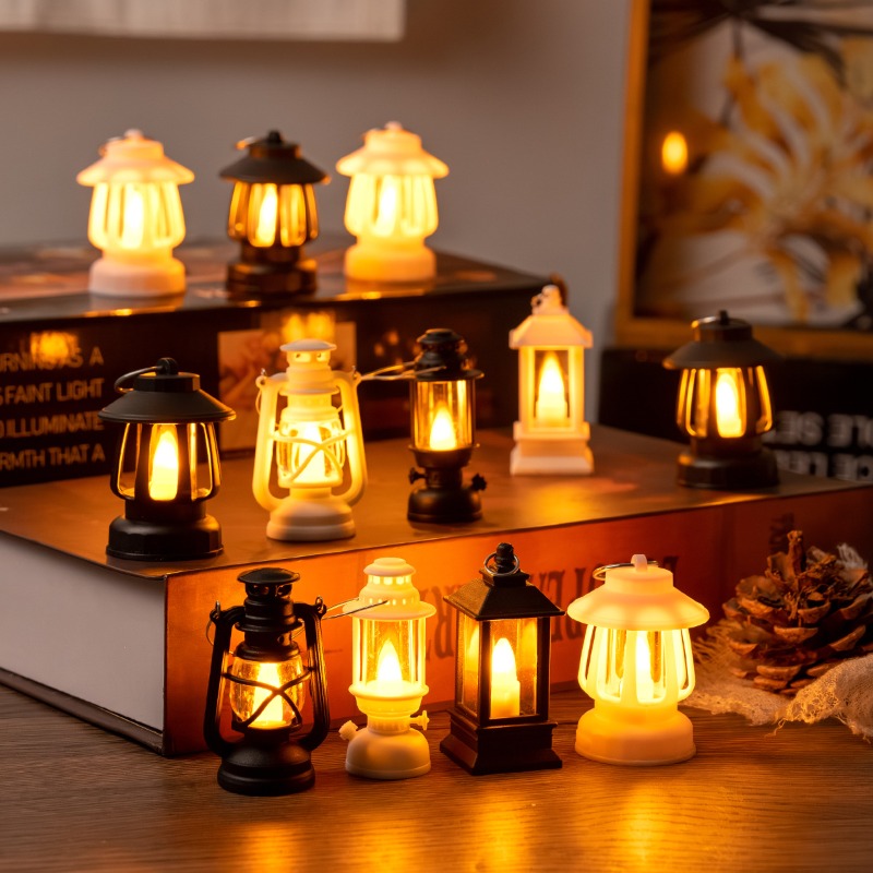 Lighting Decor For House - โคมไฟม้าเรโทร LED ขนาด 6 ซม. แสงสว่างแบบจำลองเทียน