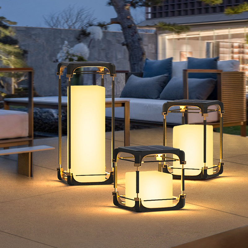 Lighting Decor Outdoor - โคมไฟตั้งพื้นแบบมีแสงสว่าง โคมไฟโซลาร์เซลล์ LED สำหรับลานกลางแจ้ง โคมไฟกลางแจ้งที่ไม่ใช้พลังงานแสงอาทิตย์ โคมไฟตกแต่งสวนกลางแจ้ง