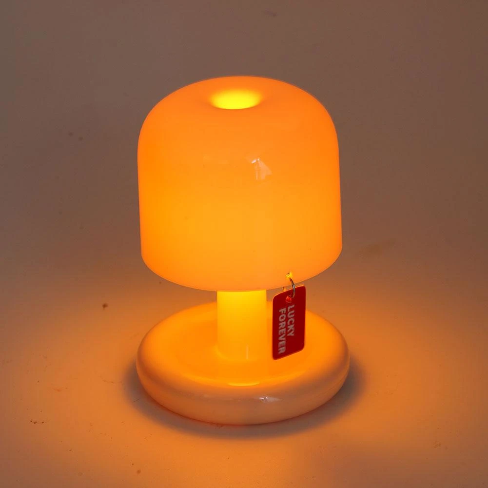 Mushroom Table Lamp - ไฟกลางคืน LED รูปทรงเห็ดสุดสร้างสรรค์ สไตล์นอร์ดิก ขนาดเล็ก สำหรับตกแต่งบ้าน