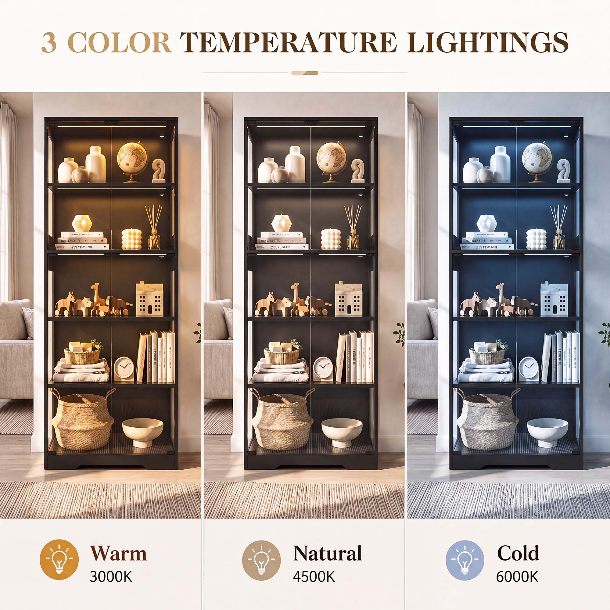 ตู้โชว์ 5 ชั้น TCGBKAF พร้อมปร - Lighting Decoration For Home บทวิจารณ์และราคา