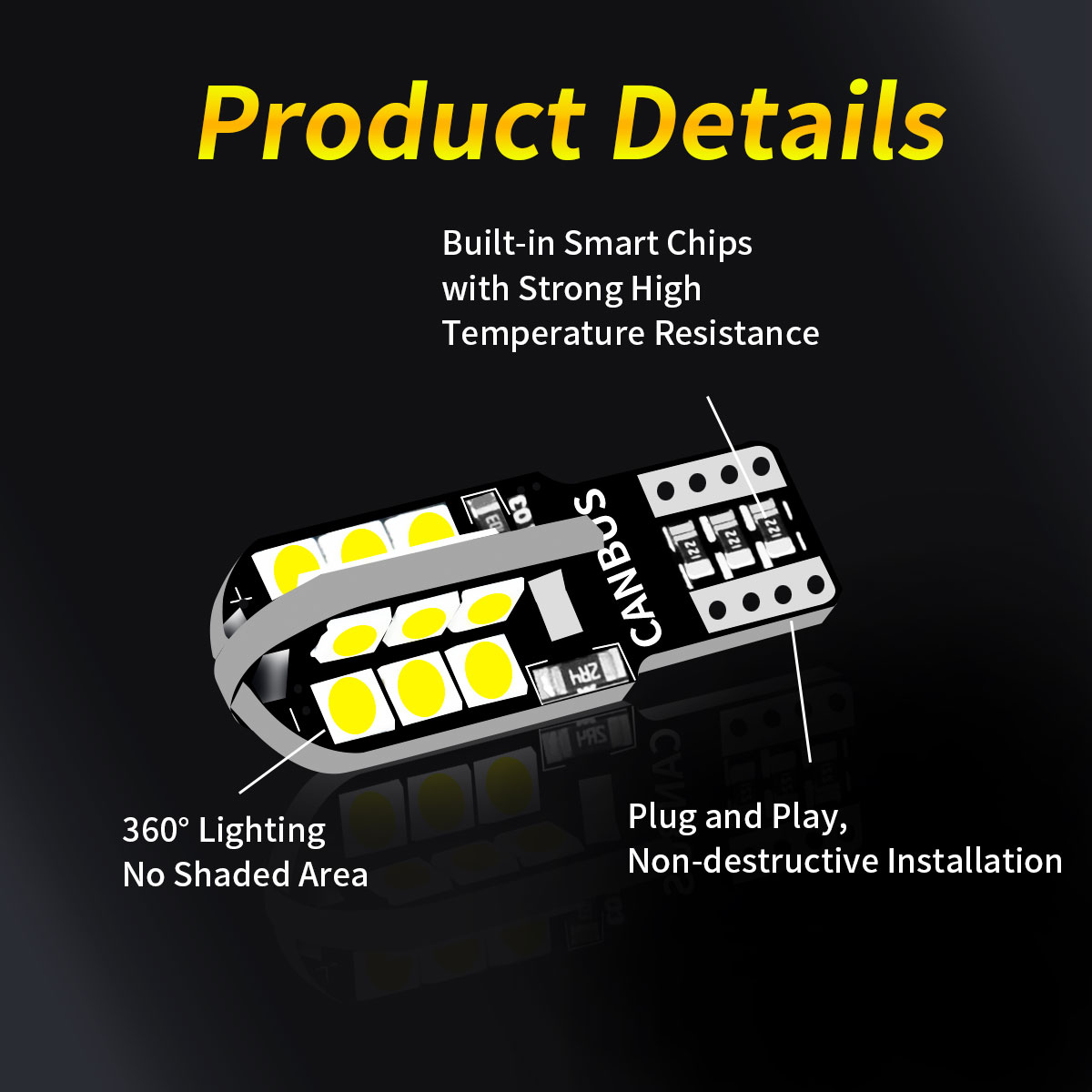 หลอดไฟสัญญาณรถยนต์ W5W WY5W 19 - Colour Changing Bulb บทวิจารณ์และราคา
