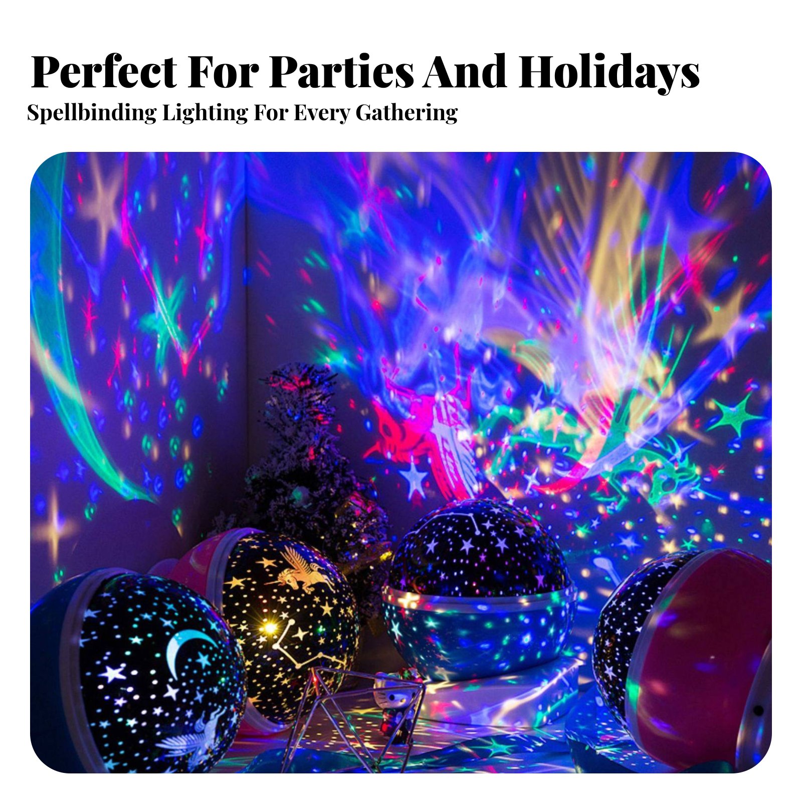 อุปกรณ์ฉายภาพกาแล็กซี เอฟเฟกต์ - Lighting Decor Bedroom บทวิจารณ์และราคา