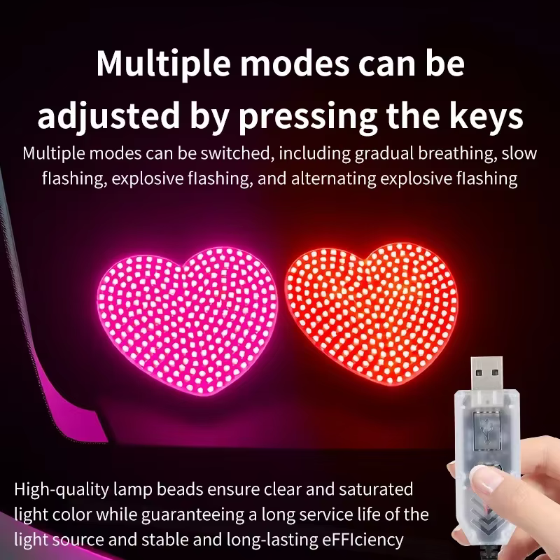 ไฟแอมเบียนท์ในรถยนต์ LED รูปหั - Unique Lighting Decor บทวิจารณ์และราคา