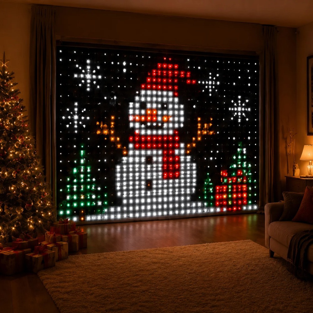 ไฟม่าน LED พิกเซล ควบคุมผ่านแอ - Lighting Decoration For Home บทวิจารณ์และราคา