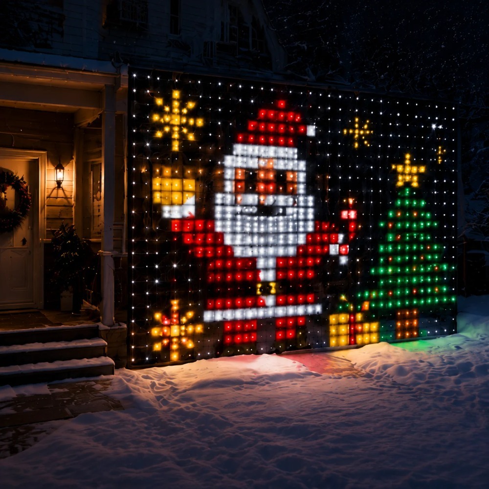 ไฟม่าน LED พิกเซล ควบคุมผ่านแอ - Lighting Decoration For Home บทวิจารณ์และราคา