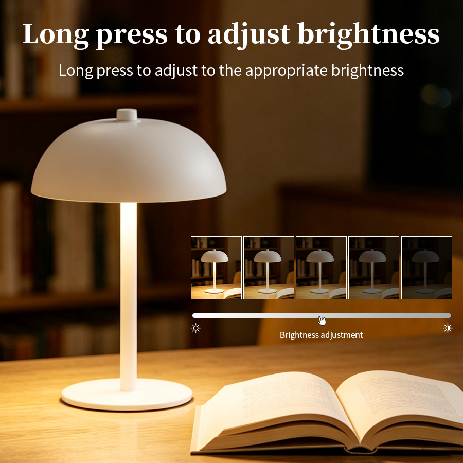 โคมไฟตั้งโต๊ะไร้สายรูปทรงเห็ด  - Mushroom Table Lamp บทวิจารณ์และราคา