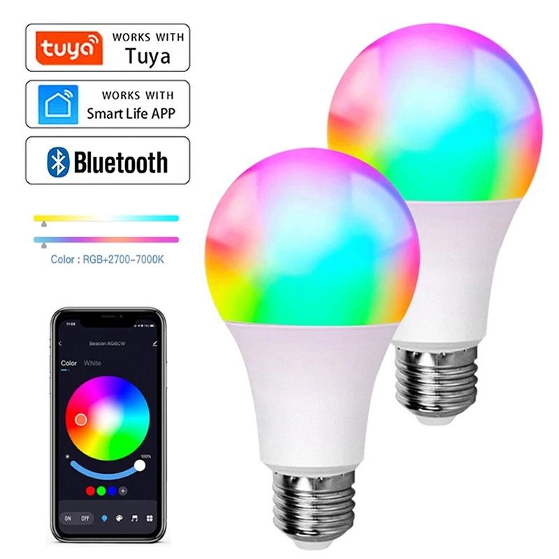 หลอดไฟ LED บลูทูธ Tuya ปรับควา - Colour Changing Bulb บทวิจารณ์และราคา