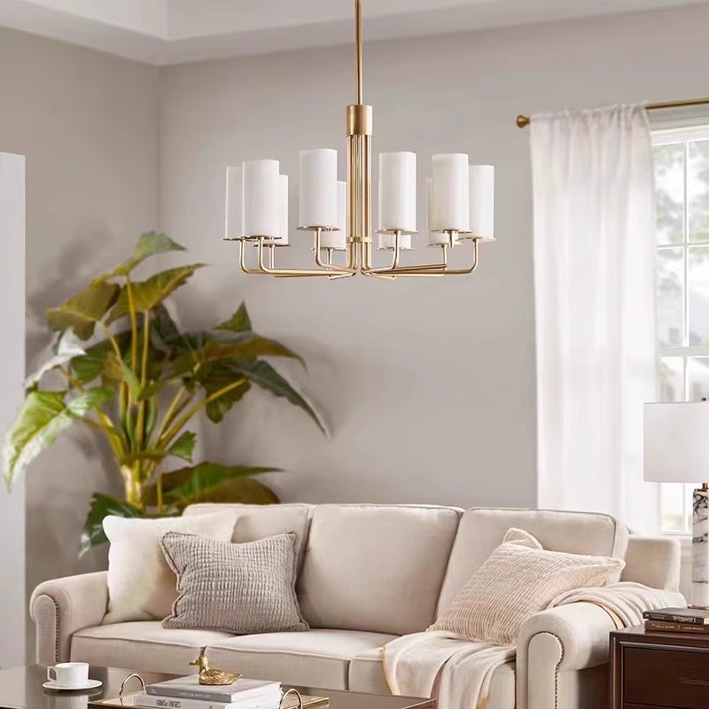 โคมไฟระย้าทองแดงสีทองหรูหราลดร - Decor Lighting Discount บทวิจารณ์และราคา