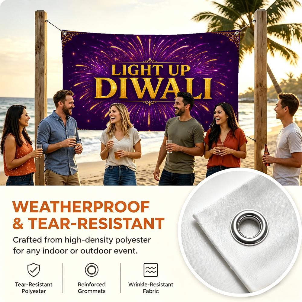 ธงแบนเนอร์ประดับไฟสำหรับเทศกาล - Lighting Decoration For Diwali บทวิจารณ์และราคา