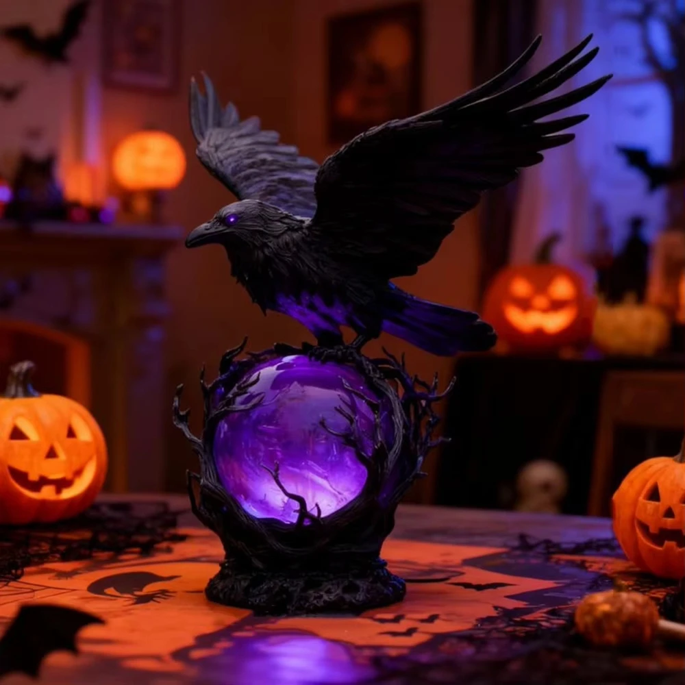 โคมไฟ LED รูปอีกาแบบกอธิค งานป - Unique Lighting Decor บทวิจารณ์และราคา