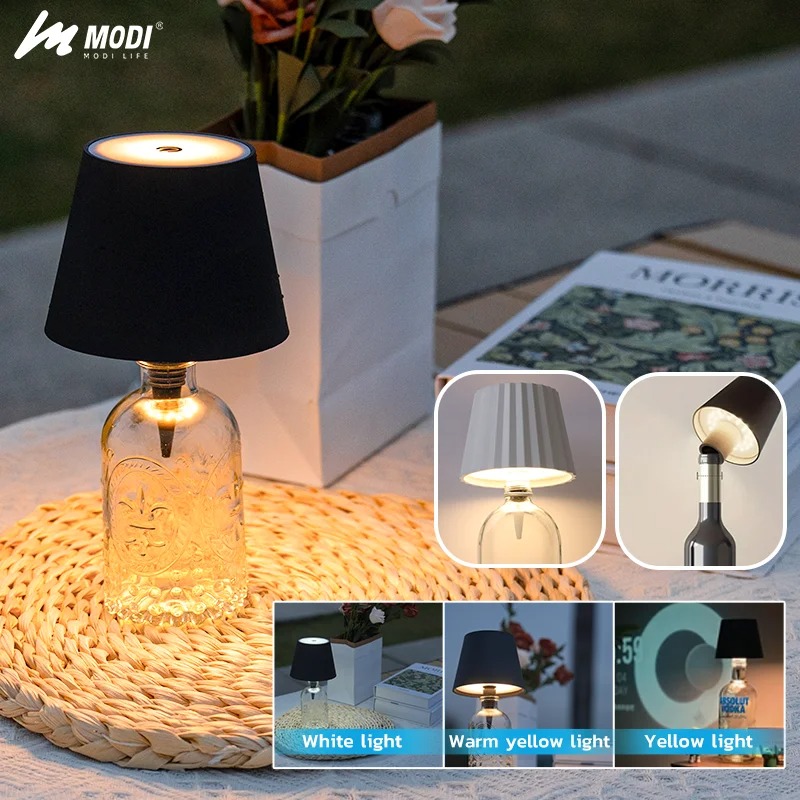 โคมไฟตั้งโต๊ะขวดควบคุมแบบสัมผั - Colour Changing Bulb บทวิจารณ์และราคา
