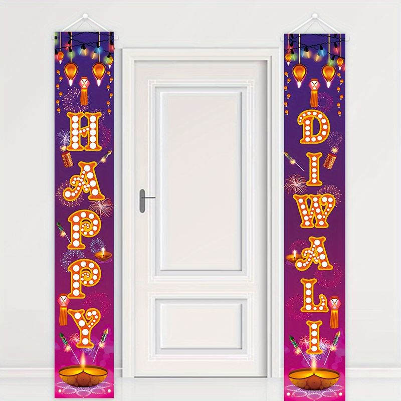 VIKAMA ชุด 2 ชิ้น แบนเนอร์ประด - Lighting Decoration For Diwali บทวิจารณ์และราคา
