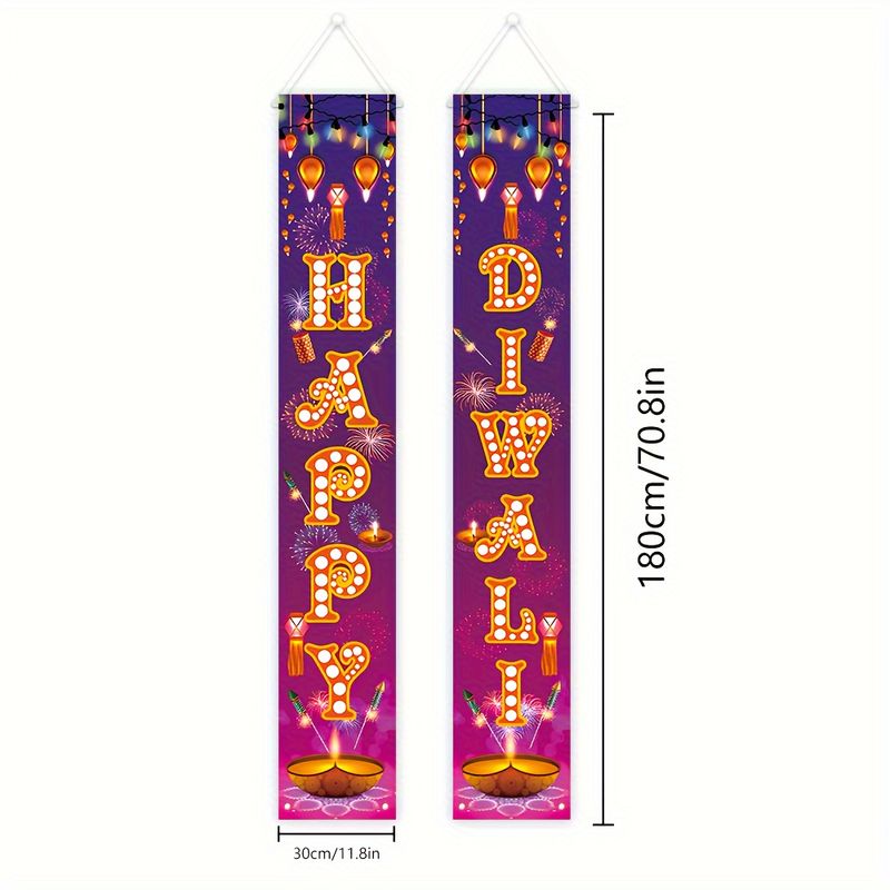 VIKAMA ชุด 2 ชิ้น แบนเนอร์ประด - Lighting Decoration For Diwali บทวิจารณ์และราคา