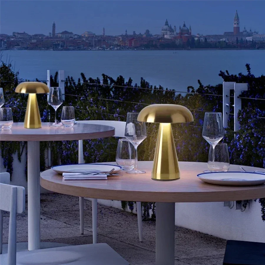 โคมไฟตั้งโต๊ะ LED สไตล์เรโทร ร - Mushroom Table Lamp บทวิจารณ์และราคา