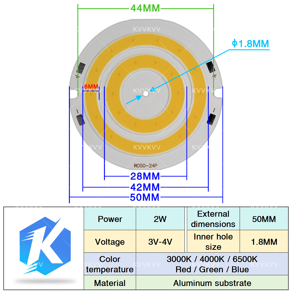 3V 4V รอบ COB หลอดไฟ LED อะไหล - Lighting Decor For House บทวิจารณ์และราคา