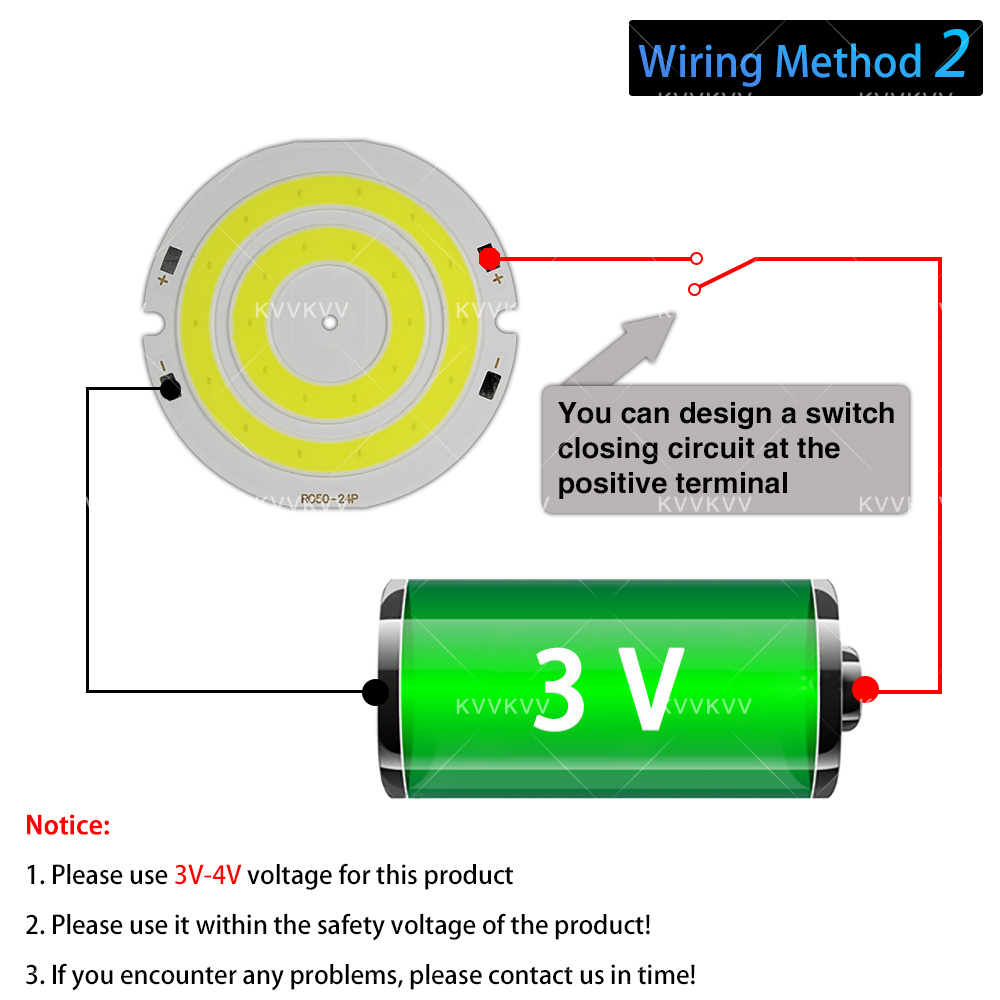3V 4V รอบ COB หลอดไฟ LED อะไหล - Lighting Decor For House บทวิจารณ์และราคา