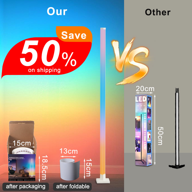 โคมไฟตั้งพื้น LED อัจฉริยะ RGB - Lighting Decoration Stand บทวิจารณ์และราคา