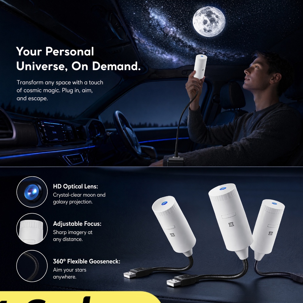โปรเจคเตอร์ดาวจักรวาลขนาดเล็ก  - Star Projector Night บทวิจารณ์และราคา