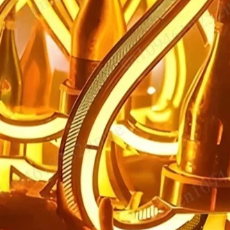 แท่นวางขวดไวน์ LED ลายเหล็กศิล - Lighting Decoration Stand บทวิจารณ์และราคา
