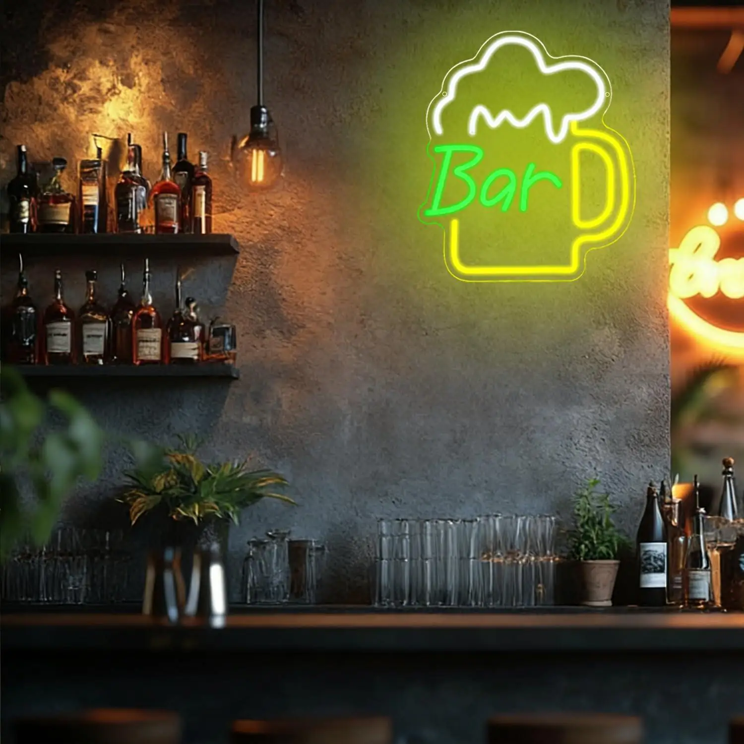 ป้ายไฟนีออนร้านเบียร์ ไฟ LED ป - Lighting Decoration For Home บทวิจารณ์และราคา