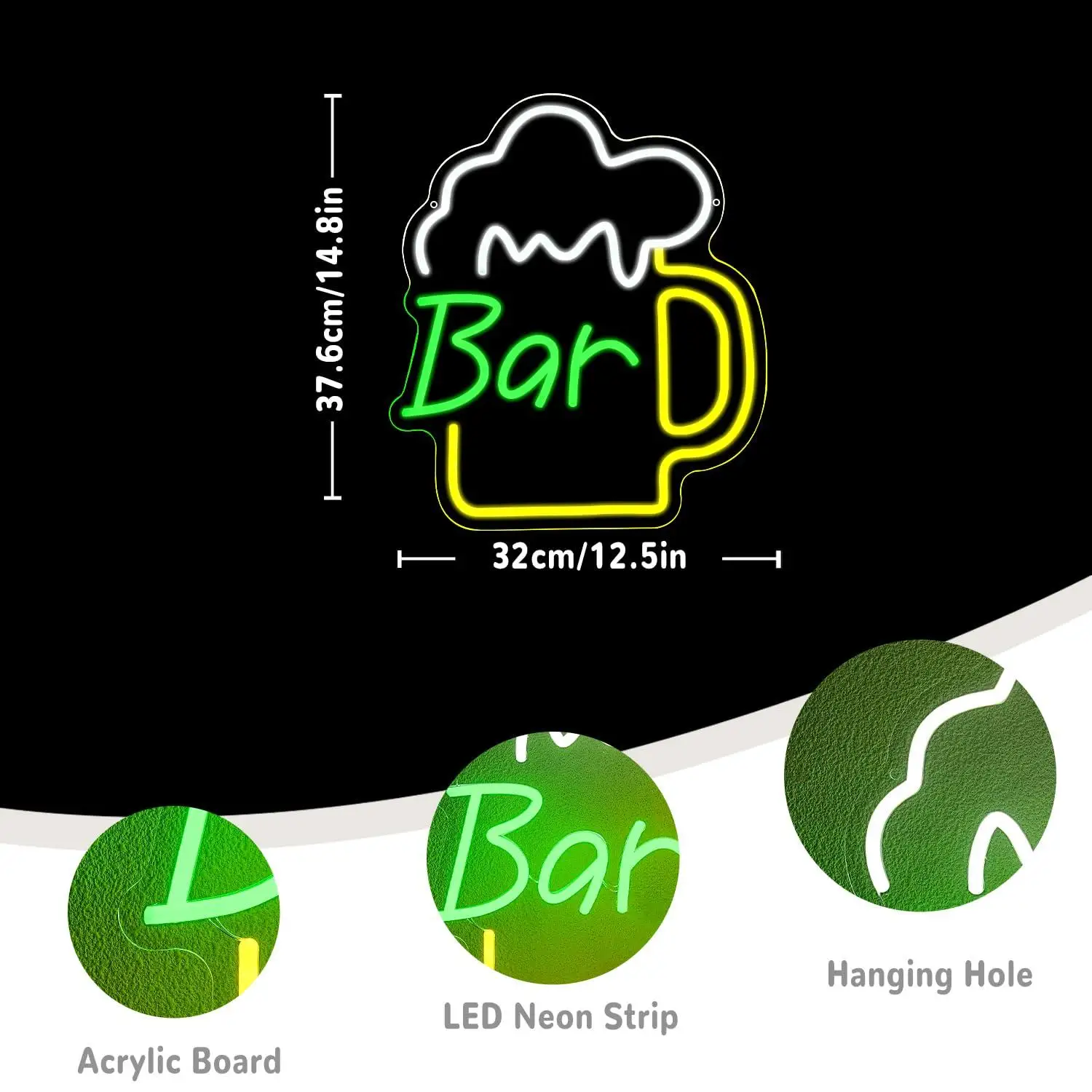 ป้ายไฟนีออนร้านเบียร์ ไฟ LED ป - Lighting Decoration For Home บทวิจารณ์และราคา