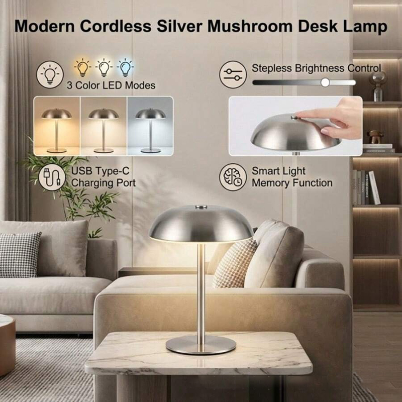 โคมไฟตั้งโต๊ะรูปเห็ดน่ารัก ควบ - Mushroom Table Lamp บทวิจารณ์และราคา