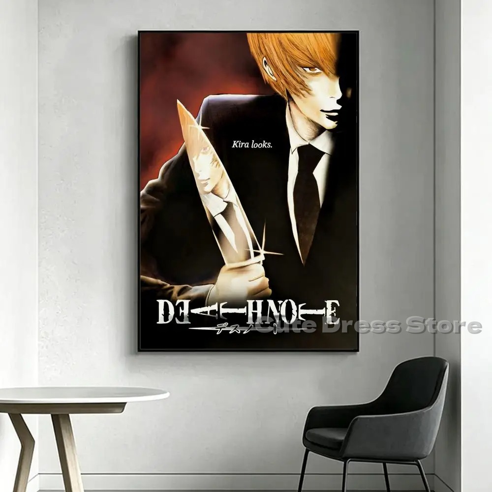 ภาพพิมพ์บนผ้าใบ Death Note แบบ - Lighting Room Decor Items บทวิจารณ์และราคา
