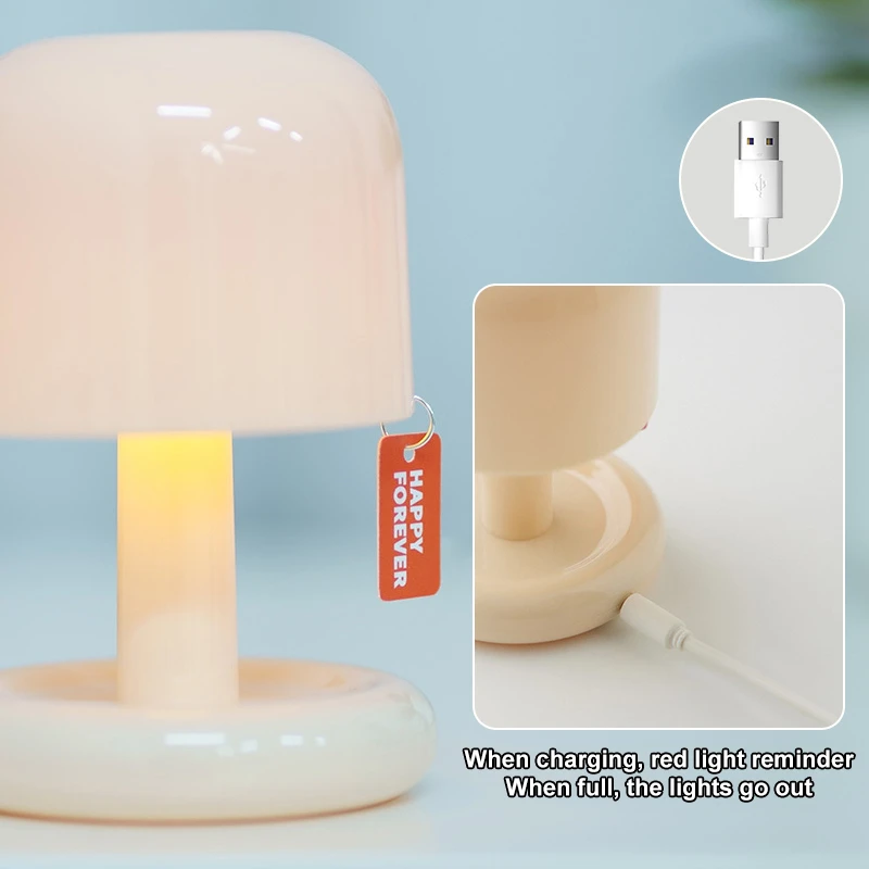 ไฟกลางคืน LED รูปทรงเห็ดสุดสร้ - Mushroom Table Lamp บทวิจารณ์และราคา