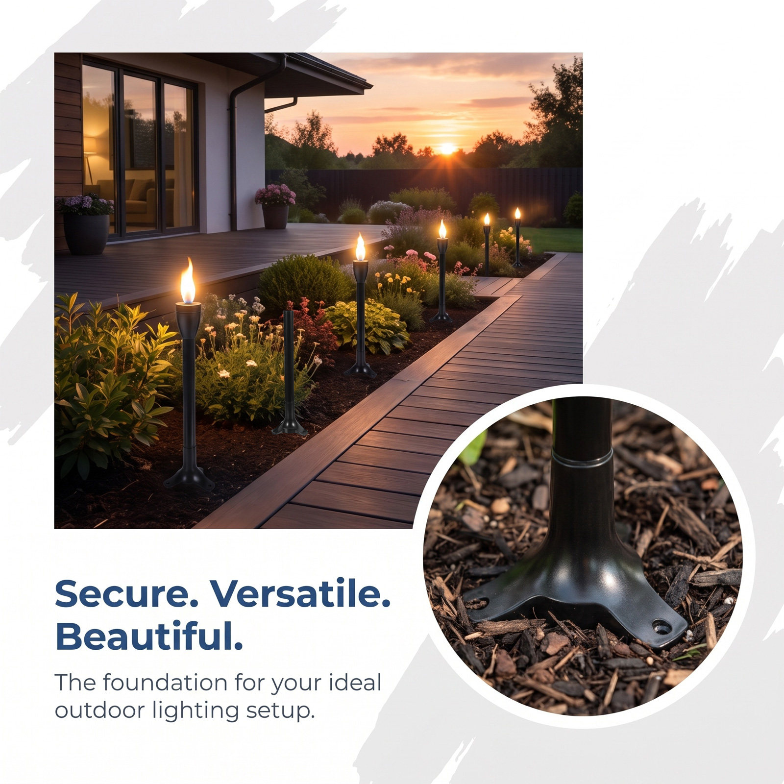 ชุดเสาไฟสวน 6 ชิ้น พร้อมอุปกรณ - Lighting Decor Outdoor บทวิจารณ์และราคา
