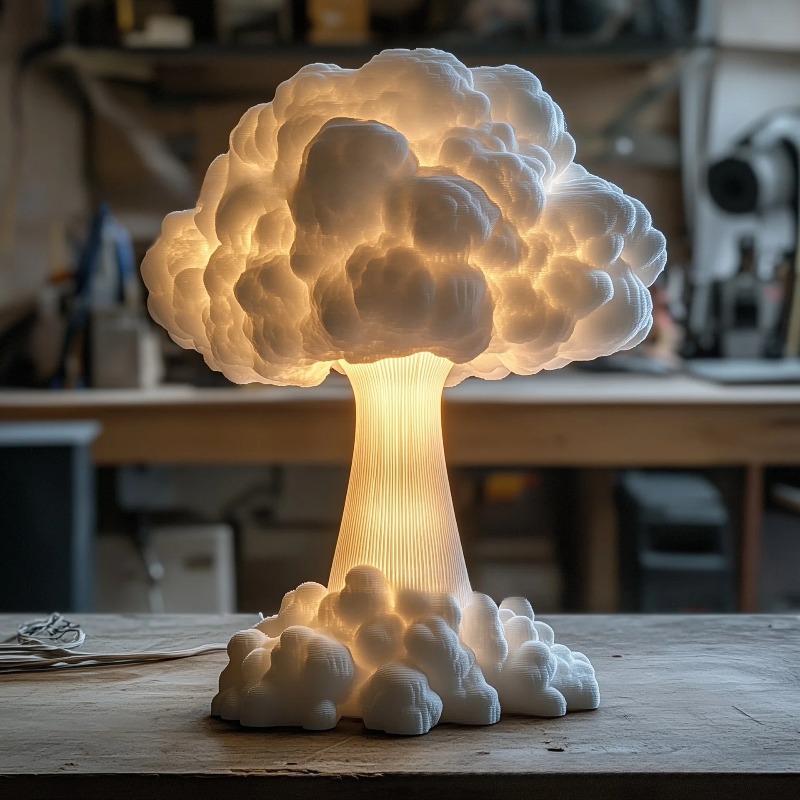 โคมไฟตั้งโต๊ะรูปเห็ดอะตอมทำจาก - Mushroom Table Lamp บทวิจารณ์และราคา