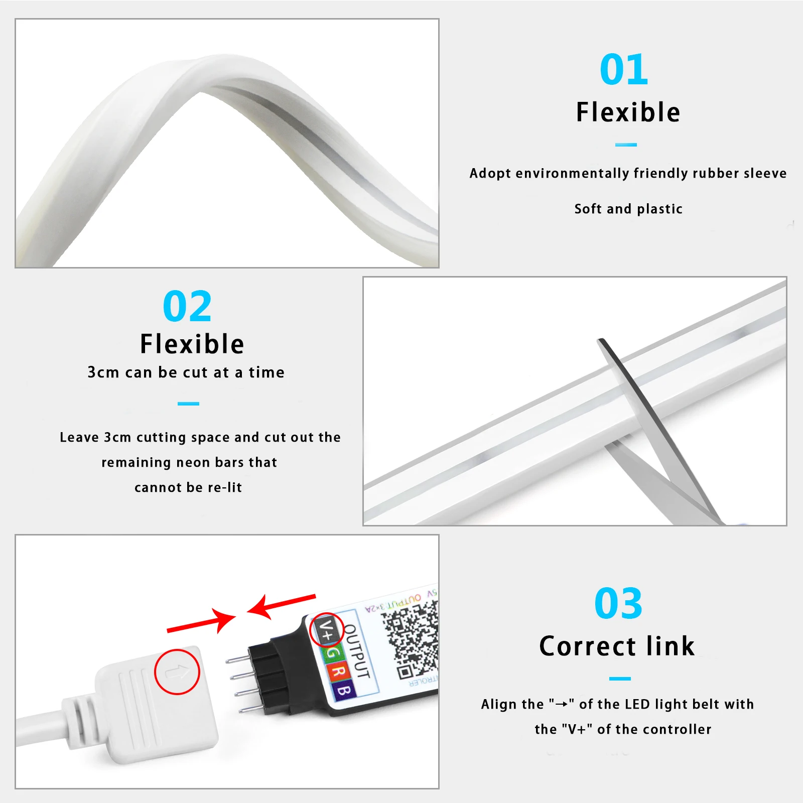 ไฟนีออน LED RGB ขนาด 1-5 เมตร  - Lighting Decoration For Home บทวิจารณ์และราคา
